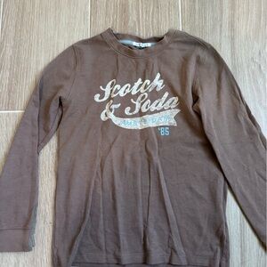 Scotch & Soda Brown Long Sleeve Tee